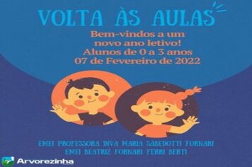 ESCOLAS DE EDUCAÇÃO INFANTIL DA REDE MUNICIPAL RETOMARÃO ATIVIDADES NA PRÓXIMA SEGUNDA-FEIRA (07/02)